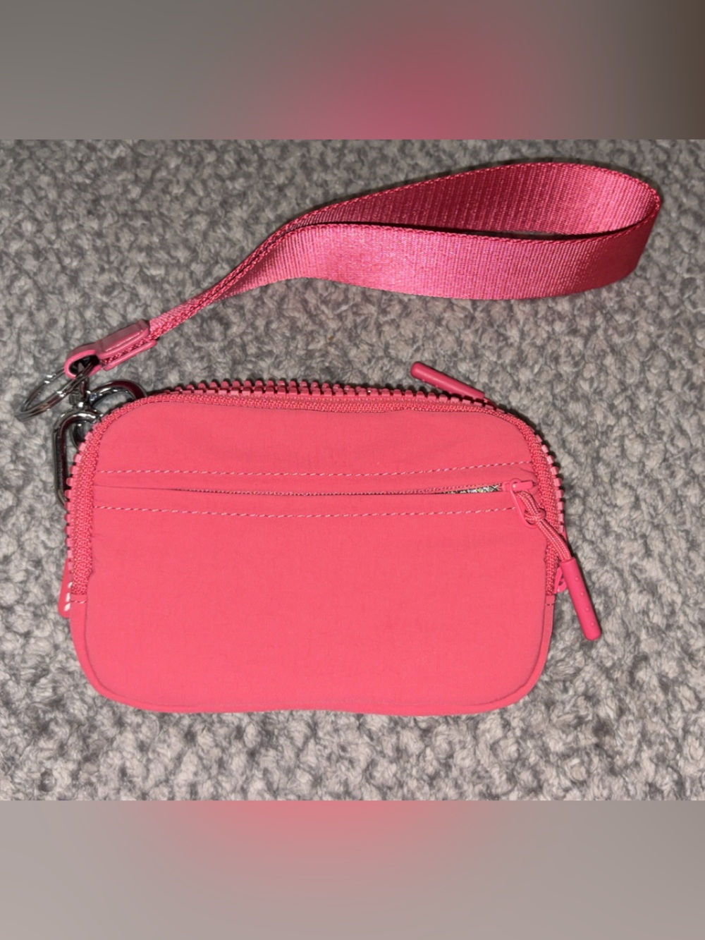 Hot Pink Wristlet Card Case